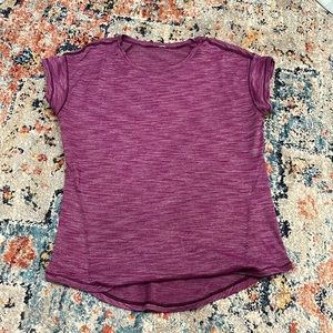purple heathered lululemon shirt